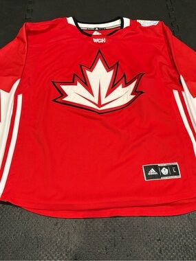 2016 Team Canada World Cup of Hockey Authentic Adidas Premier Men's Red Jersey L